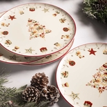 Plato Redondo Grande FREE HOME Navidad 30 cm - " Plato Redondo Grande FREE HOME Navidad 30 cm -
