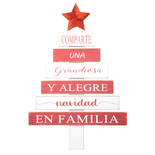 Cuadro Decorativo FREE HOME Árbol Navidad Estrella Roja - " Cuadro Decorativo FREE HOME Árbol Navidad Estrella Roja -