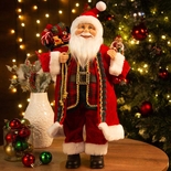 Muñeco Papá Noel JOY con Regalos y Cascanuez 45 cm - " Muñeco Papá Noel JOY con Regalos y Cascanuez 45 cm -