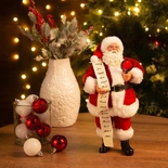 Muñeco Papá Noel JOY Lista de Regalos 28 cm - " Muñeco Papá Noel JOY Lista de Regalos 28 cm -