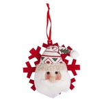 Adorno Navideño Colgante JOY Ppaá Noel con Gorro y Copo de Nieve Rojo 11 cm - " Adorno Navideño Colgante JOY Ppaá Noel con Gorro y Copo de Nieve Rojo 11 cm -