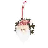 Adorno Navideño JOY Colgante Papá Noel con Gorro Tejido Navideño 11 cm - " Adorno Navideño JOY Colgante Papá Noel con Gorro Tejido Navideño 11 cm -