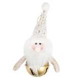 Adorno Navideño JOY Colgante Papá Noel con Gorro y Cascabel 12 cm - " Adorno Navideño JOY Colgante Papá Noel con Gorro y Cascabel 12 cm -