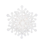 Adorno Navideño Colgante JOY Copo de Nieve Blanco 10 cm - " Adorno Navideño Colgante JOY Copo de Nieve Blanco 10 cm -