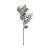 Adorno Navideño Rama JOY Eucalipto con Berries 45 cm - " Adorno Navideño Rama JOY Eucalipto con Berries 45 cm -