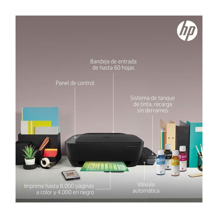 Impresora Multifuncional HP 410 Ink Tank Wireless- Negro