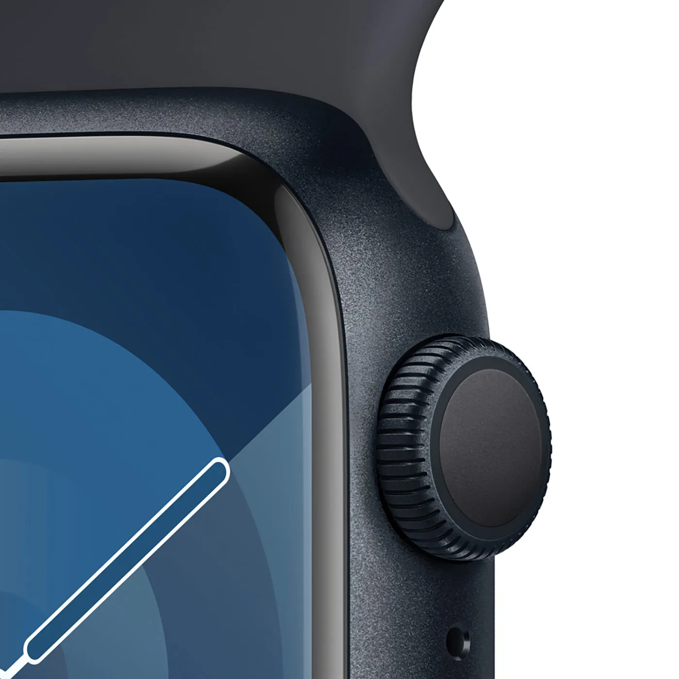 Apple Watch Series 9 GPS de 41 mm Caja de Aluminio en Azul Medianoche, Correa Deportiva Azul Medianoche Talla S|M