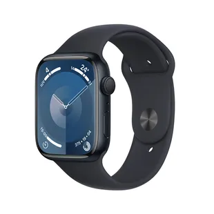 Apple Watch Series 9 GPS de 45 mm Caja de Aluminio en Azul Medianoche, Correa Deportiva Azul Medianoche Talla S|M - 