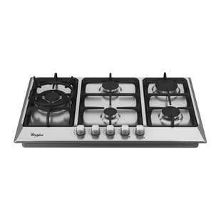 Estufa de empotrar WHIRLPOOL 74Cms 5 Puestos Gas Propano WP3040S Gris - " Estufa de empotrar WHIRLPOOL 74Cms 5 Puestos Gas Propano WP3040S Gris -