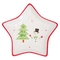 Plato Estrella JOY Muñeco de Nieve Navidad Plato Estrella JOY Muñeco de Nieve Navidad