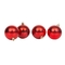 Bolas de Navidad JOY Rojo Brillante Set x 6 - 6 cm Bolas de Navidad JOY Rojo Brillante Set x 6 - 6 cm