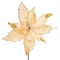Adorno Navideño Rama Flor JOY Poinsettia Dorada 55 cm Adorno Navideño Rama Flor JOY Poinsettia Dorada 55 cm