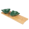 Set x 4 Piezas FREE HOME Platos Snack Árbol de Navidad + Bandeja de Bambú Verde Set x 4 Piezas FREE HOME Platos Snack Árbol de Navidad + Bandeja de Bambú Verde