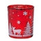 Portavela de Vidrio JOY Navidad Reno Rojo 8 cm Portavela de Vidrio JOY Navidad Reno Rojo 8 cm