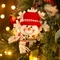 Adorno Navideño JOY Colgante Hombre de Nieve con Gorro y Bufanda Copo Nieve Blanco 11 cm Adorno Navideño JOY Colgante Hombre de Nieve con Gorro y Bufanda Copo Nieve Blanco 11 cm