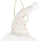 Adorno Navideño JOY Colgante Papá Noel Gorro Tejido Blanco 12 cm Adorno Navideño JOY Colgante Papá Noel Gorro Tejido Blanco 12 cm