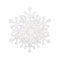 Adorno Navideño Colgante JOY Copo de Nieve Blanco 10 cm Adorno Navideño Colgante JOY Copo de Nieve Blanco 10 cm