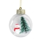 Bola de Navidad JOY Transparente Hombre de Nieve/Arbol 9 cm Bola de Navidad JOY Transparente Hombre de Nieve/Arbol 9 cm