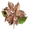 Adorno Navideño Rama Flor JOY Poinsettia Rosada Metalizada 50 cm Adorno Navideño Rama Flor JOY Poinsettia Rosada Metalizada 50 cm