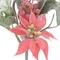 Adorno Navideño Rama Flor JOY con Hojas, Berry y Poinsettia Tallo Corto 33 cm Adorno Navideño Rama Flor JOY con Hojas, Berry y Poinsettia Tallo Corto 33 cm