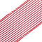 Cinta Navideña JOY Blanca Líneas Rojas 6.3 cm Cinta Navideña JOY Blanca Líneas Rojas 6.3 cm