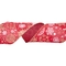 Cinta Navideña JOY Roja con Copos de Nieve Blanco/Dorada 6.3 cm Cinta Navideña JOY Roja con Copos de Nieve Blanco/Dorada 6.3 cm
