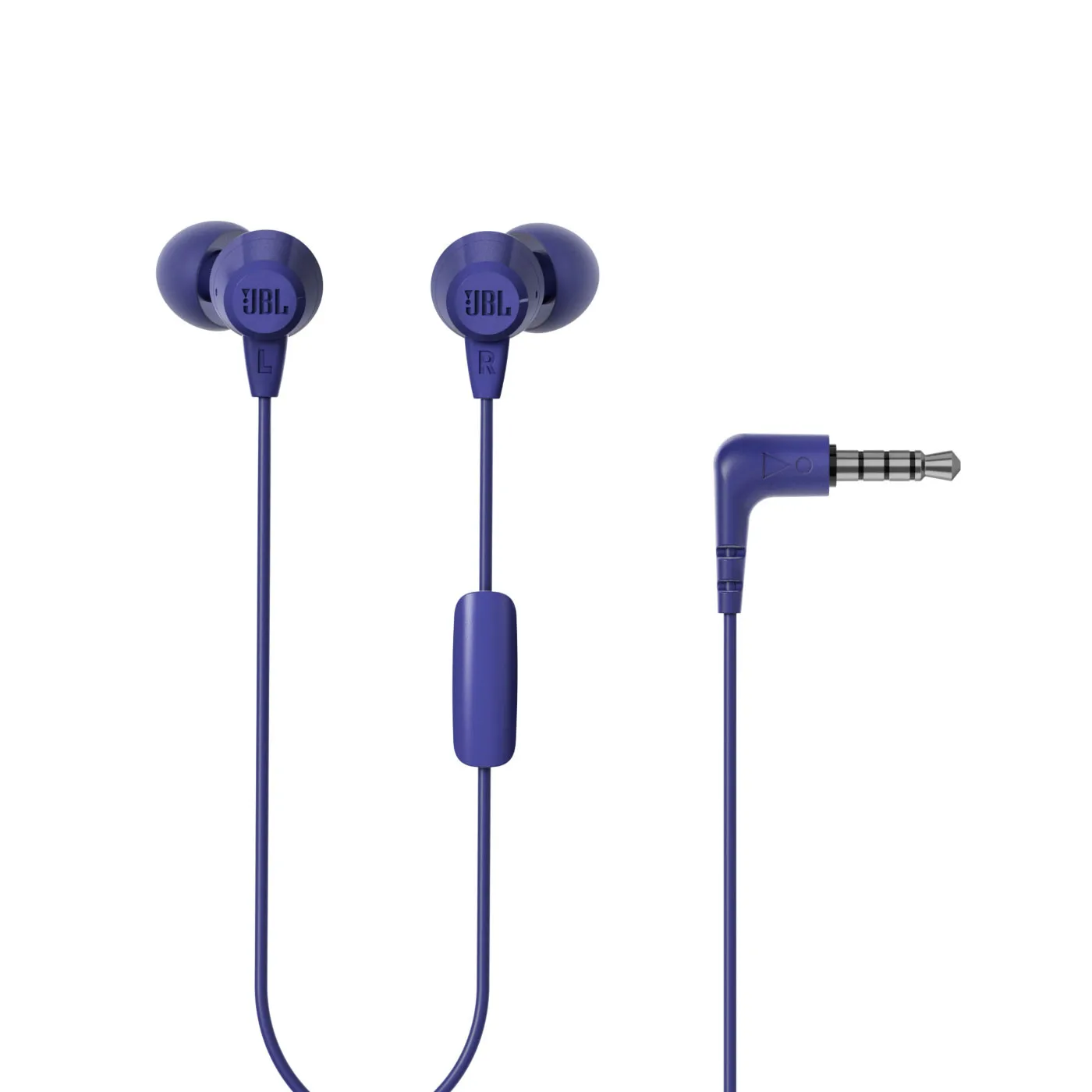 Audífonos JBL Alámbricos In Ear Manos Libres C50HI Azul