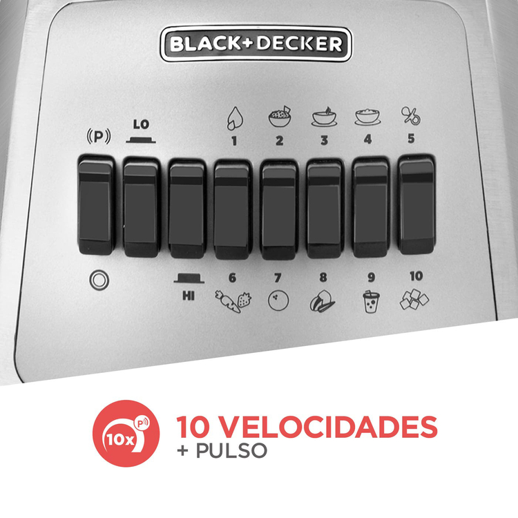 Licuadora BLACK+DECKER BLBD210GSS Plateado
