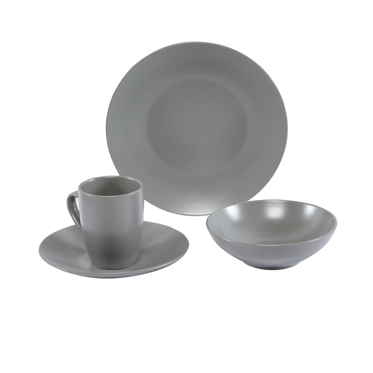 Vajilla THOMSON POTTERY 4 Puestos/16 Pizas Cerámica Mono Slate Vajilla THOMSON POTTERY 4 Puestos/16 Pizas Cerámica Mono Slate