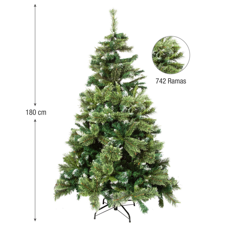 Árbol de Navidad JOY con Nieve 180 cm - 742 Ramas Árbol de Navidad JOY con Nieve 180 cm - 742 Ramas