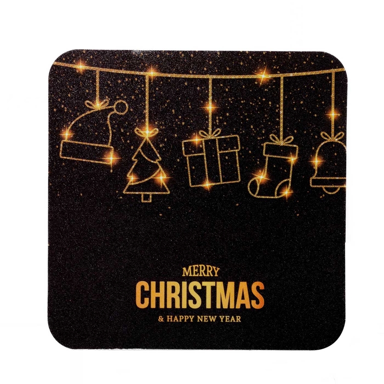 Set x 4 Individuales + 4 Portavasos JOY Feliz Navidad & Año Nuevo Set x 4 Individuales + 4 Portavasos JOY Feliz Navidad & Año Nuevo