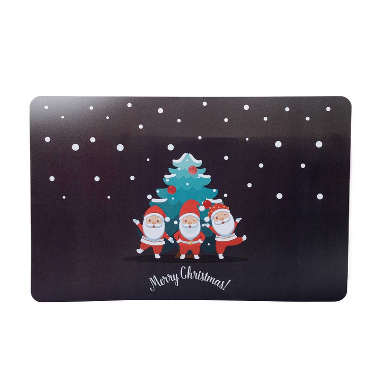 Set x 4 Individuales + 4 Portavasos JOY Papa Noel Navidad Set x 4 Individuales + 4 Portavasos JOY Papa Noel Navidad