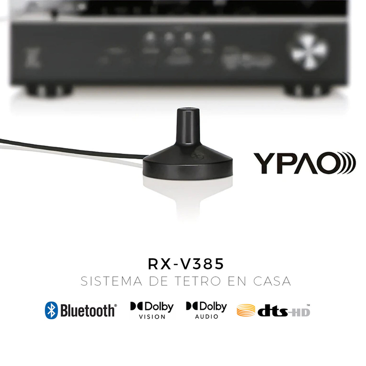 Amplificador YAMAHA RX-V385 Negro Amplificador YAMAHA RX-V385 Negro