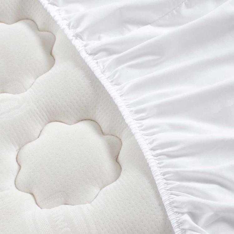 Juego de Sábanas Sencillo K-LINE Sateen 90 Gramos Blanco Juego de Sábanas Sencillo K-LINE Sateen 90 Gramos Blanco