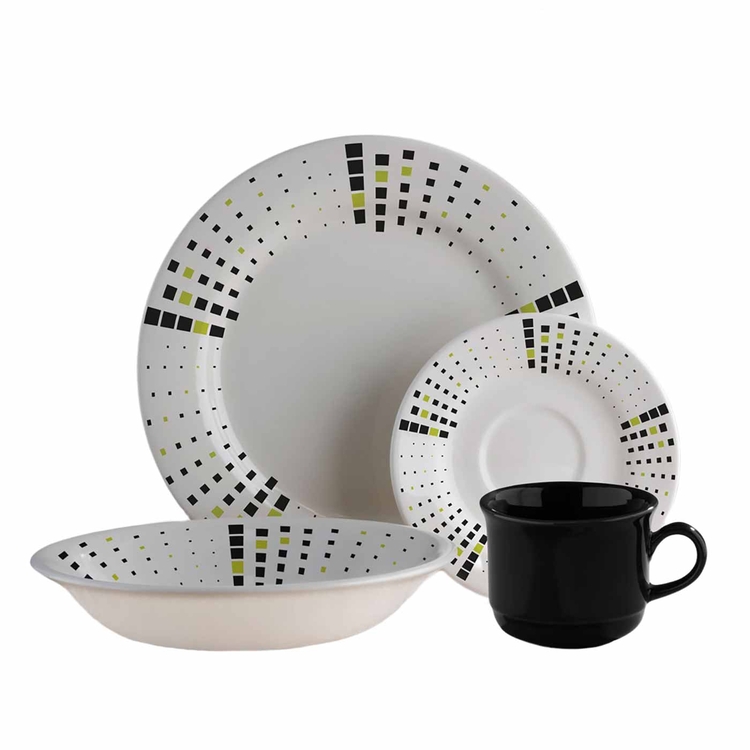 Vajilla CORONA 4 Puestos/16 Piezas Malaya Vajilla CORONA 4 Puestos/16 Piezas Malaya