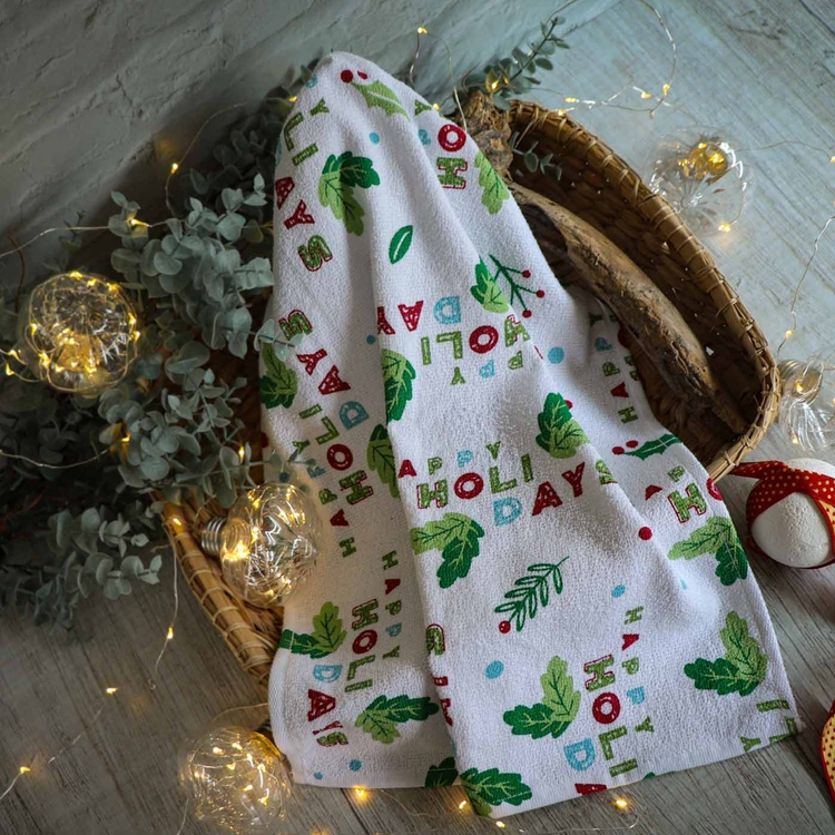 Limpión para cocina FATELARES Navidad 40 x 70 cms/290 grms Blanco con Estampado Limpión para cocina FATELARES Navidad 40 x 70 cms/290 grms Blanco con Estampado