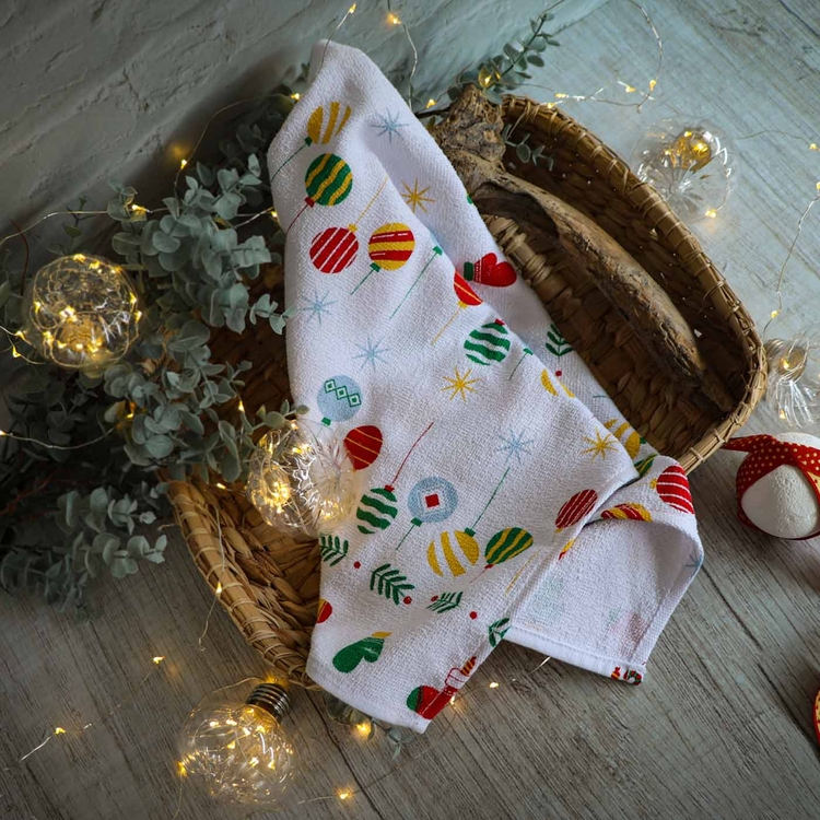 Limpión para cocina FATELARES Navidad 40 x 70 cms/290 grms Blanco con Estampado Limpión para cocina FATELARES Navidad 40 x 70 cms/290 grms Blanco con Estampado