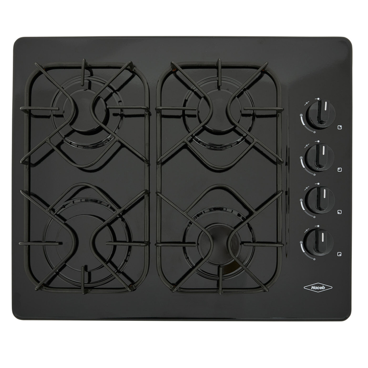 Estufa de empotrar HACEB 60cms 4 Puestos Gas Natural CG 60 ESM Negro Estufa de empotrar HACEB 60cms 4 Puestos Gas Natural CG 60 ESM Negro