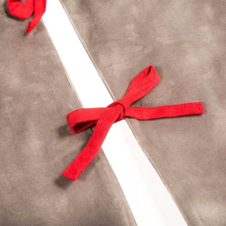 Pie de Árbol JOY "Hohoho" Navidad 110 cm Gris/Rojo Pie de Árbol JOY "Hohoho" Navidad 110 cm Gris/Rojo