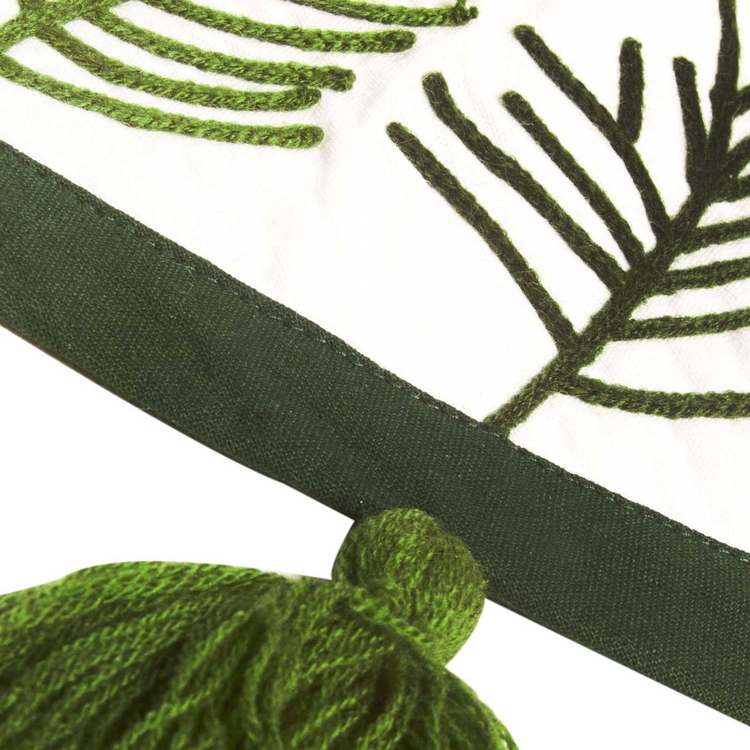 Pie de Árbol JOY Merry Christmas 110 cm Blanco/Verde Pie de Árbol JOY Merry Christmas 110 cm Blanco/Verde