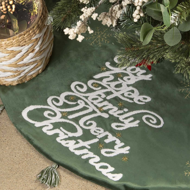 Pie de Árbol JOY Estrellas Navidad 110 cm Verde Pie de Árbol JOY Estrellas Navidad 110 cm Verde