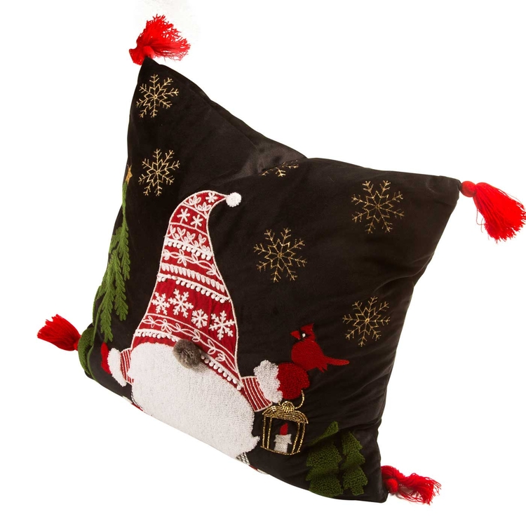 Cojín Decorativo JOY Papa Noel Navidad 45 x 45 cm Negro Cojín Decorativo JOY Papa Noel Navidad 45 x 45 cm Negro