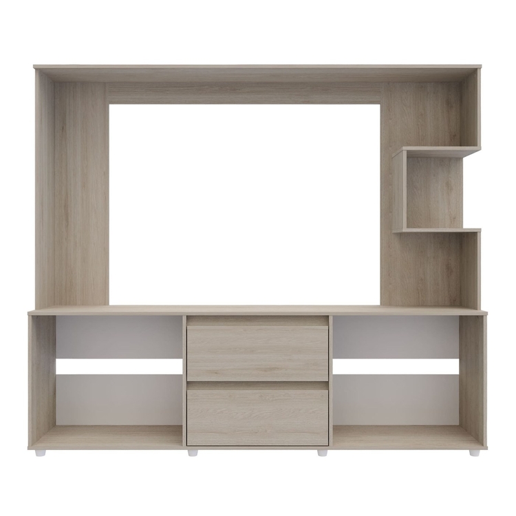 Centro de Entretenimiento MADERKIT Baptistine Ceniza Centro de Entretenimiento MADERKIT Baptistine Ceniza