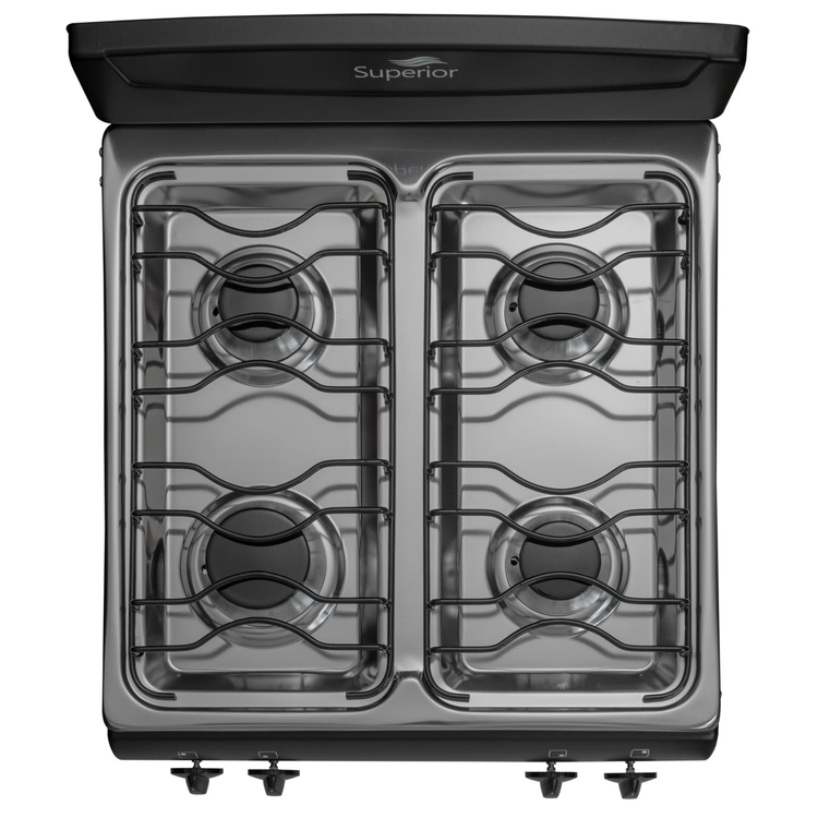 Estufa de Mesa SUPERIOR 4 Puestos Gas Propano 7053 Negro Estufa de Mesa SUPERIOR 4 Puestos Gas Propano 7053 Negro