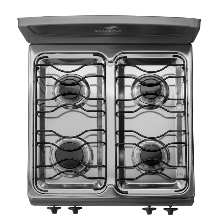 Estufa de Mesa SUPERIOR 4 Puestos Gas Natural 7053 Gris Estufa de Mesa SUPERIOR 4 Puestos Gas Natural 7053 Gris