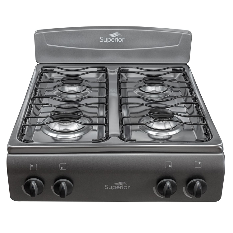 Estufa de Mesa SUPERIOR 4 Puestos Gas Propano 7053 Gris Estufa de Mesa SUPERIOR 4 Puestos Gas Propano 7053 Gris