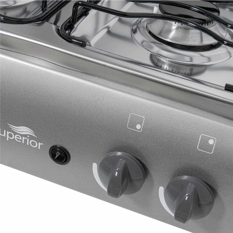 Estufa de Mesa SUPERIOR 4 Puestos Gas Natural 7054-1 Gris Estufa de Mesa SUPERIOR 4 Puestos Gas Natural 7054-1 Gris