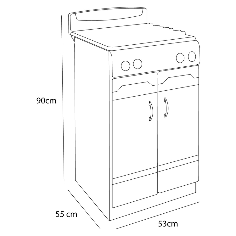 Estufa de Piso SUPERIOR 4 Puestos Gas Natural 7015 Negro Estufa de Piso SUPERIOR 4 Puestos Gas Natural 7015 Negro