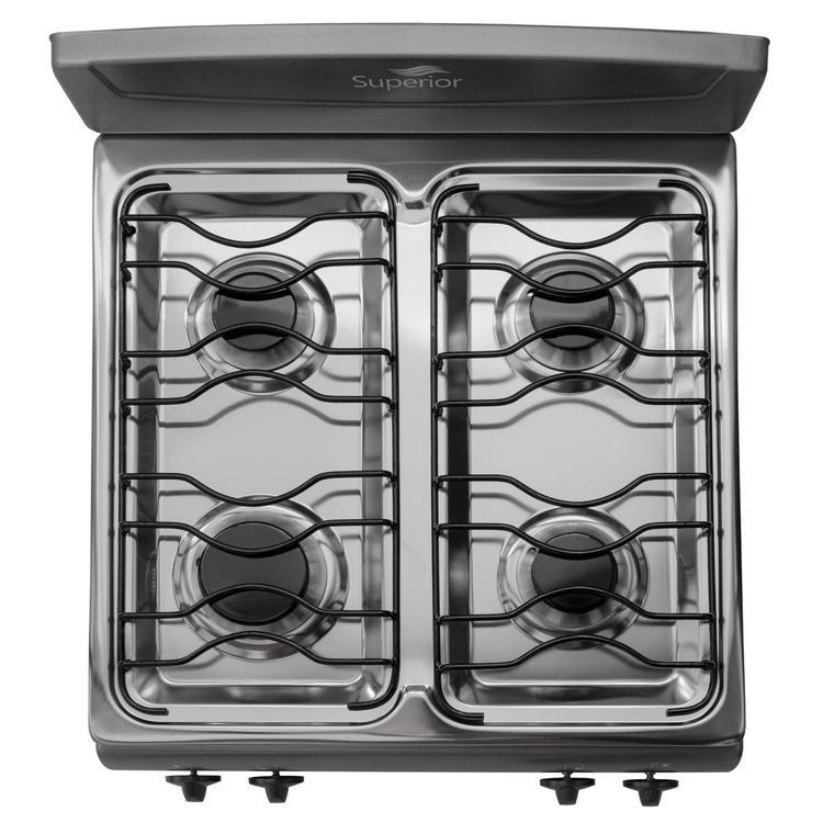 Estufa de Piso SUPERIOR 4 Puestos Gas Natural 7015 Gris Estufa de Piso SUPERIOR 4 Puestos Gas Natural 7015 Gris