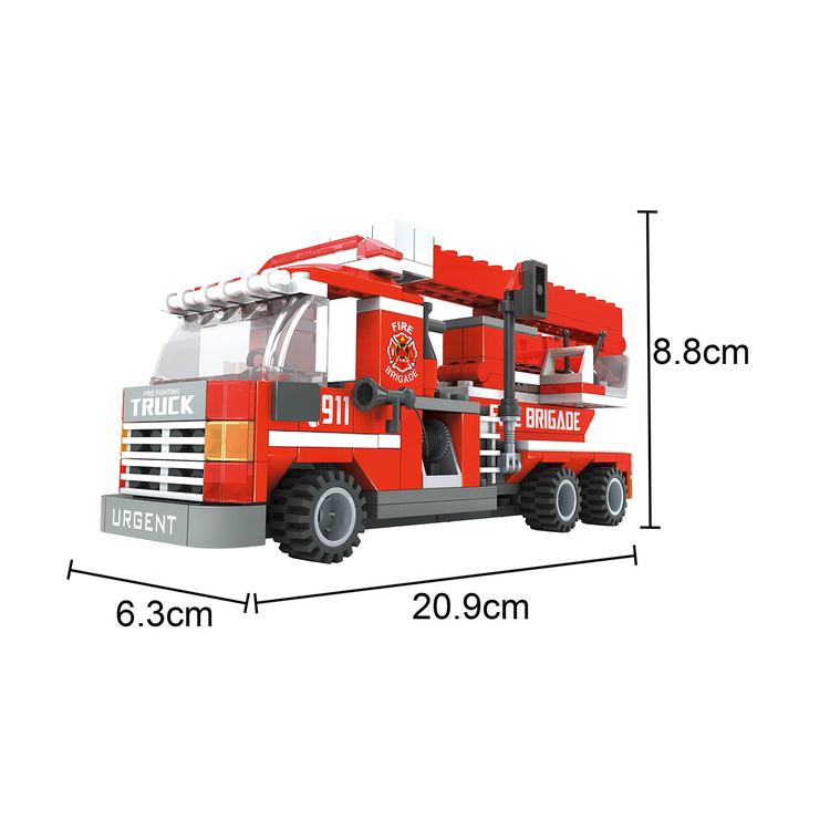 Set de Bloques para Armar Brigada de Bomberos 697 Piezas OX BLOCKS Set de Bloques para Armar Brigada de Bomberos 697 Piezas OX BLOCKS
